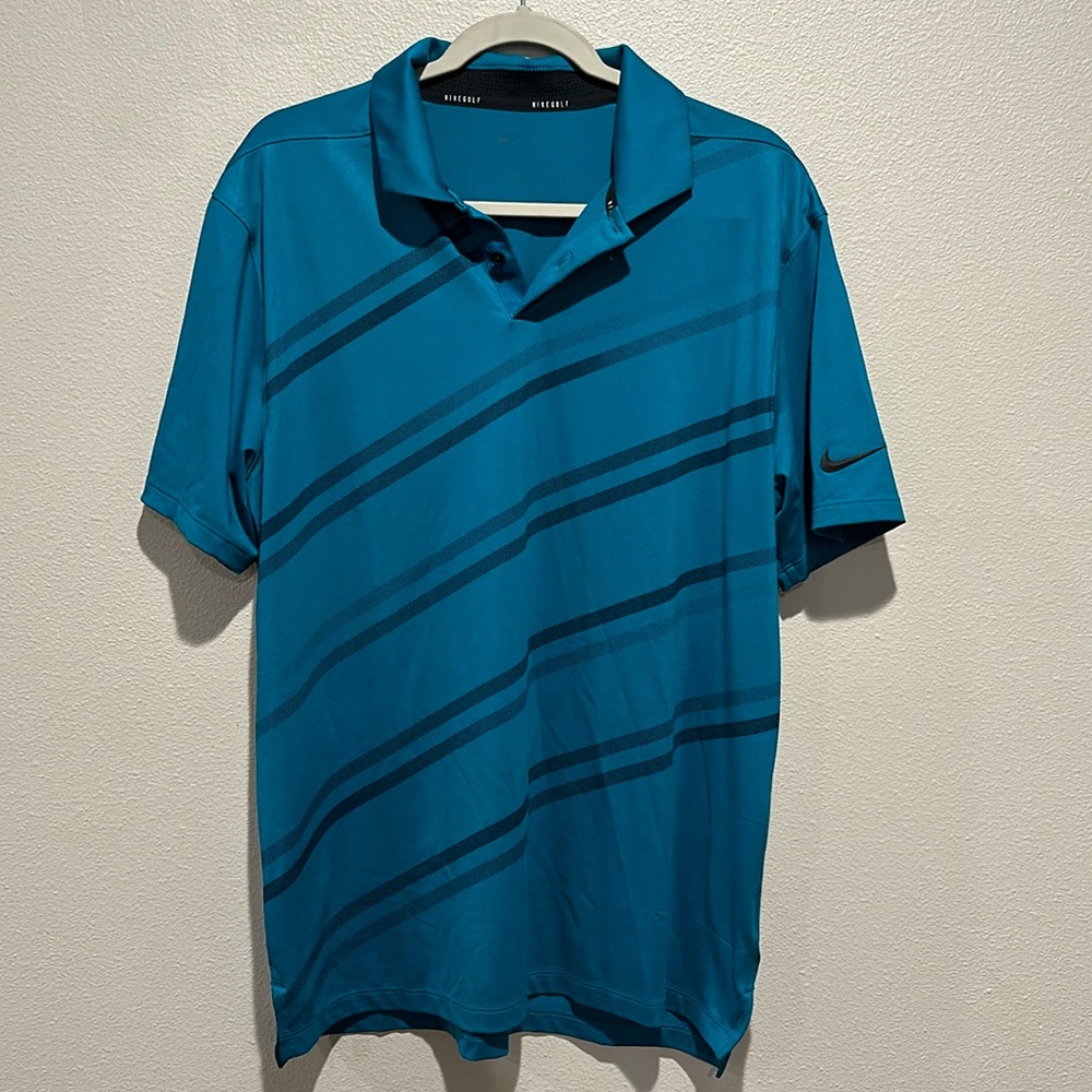 Nike Golf Dri-Fit collar t shirt size: medium